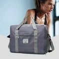 thumbnail image 1 of maho Sports & Travel Duffle Bag - Foldable Weekenders Bag For Traveling Women & Men - 35L Overnight Lightweight Duffel Bags With Shoe Pocket Gray on Clearance, 1 of 7
