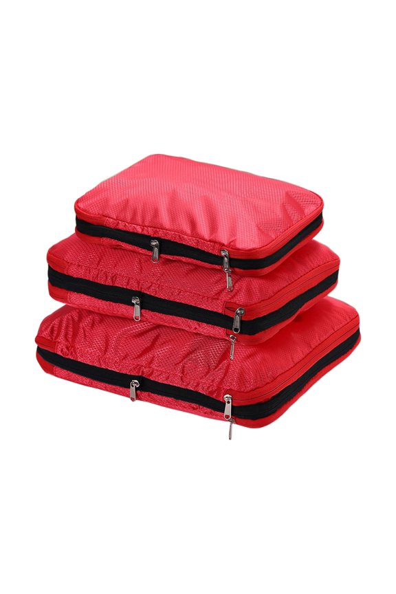 maho Storage Box Compression Packing Cubes For Suitcase, Set Of 3 , For Luggage Clothes Storage, Travel Essentials, Travel Organization, Expandable Luggage Organizer Set on Clearance