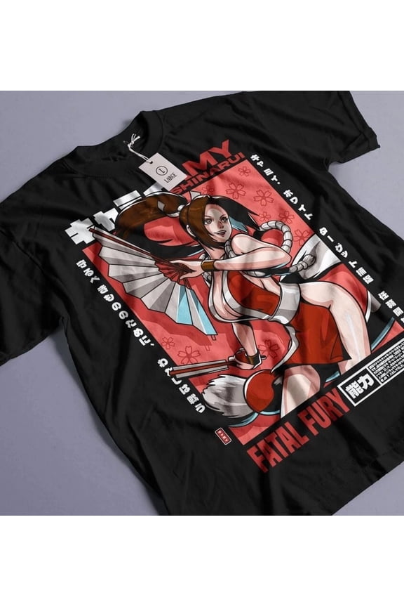 mai shiranui King Of Fighters T-Shirt Fatal Fury kf2 Anime Gift Shirt All Size