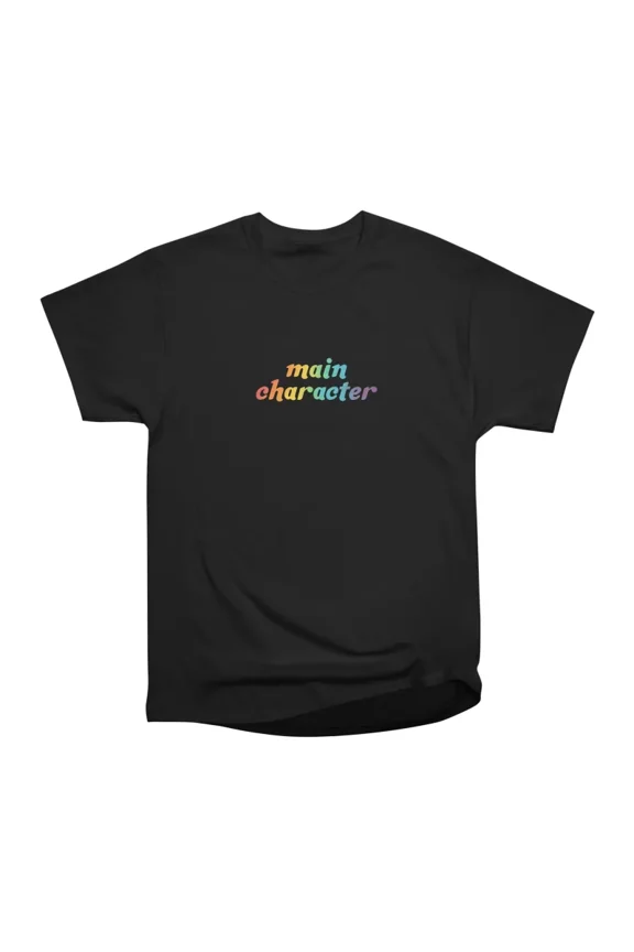 main character pride rainbow T-Shirt Tee Gift For Him Merch For Her Apparel For Friend