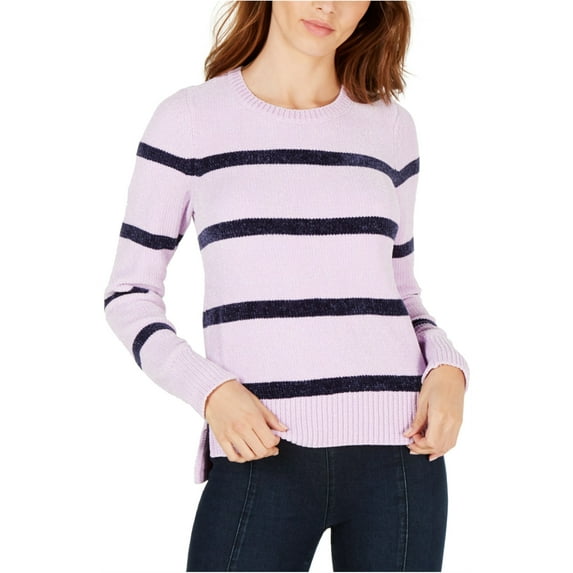maison Jules Womens Chenille Pullover Sweater, Purple, Small