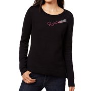 Pull Femme Maison Jules Noir Avec Patch Ancre - Taille XS à 2XL - Neuf Avec étiquettes - Coton Et Acrylique