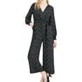 thumbnail image 1 of maison Jules Womens Floral Jumpsuit, Black, 10, 1 of 2