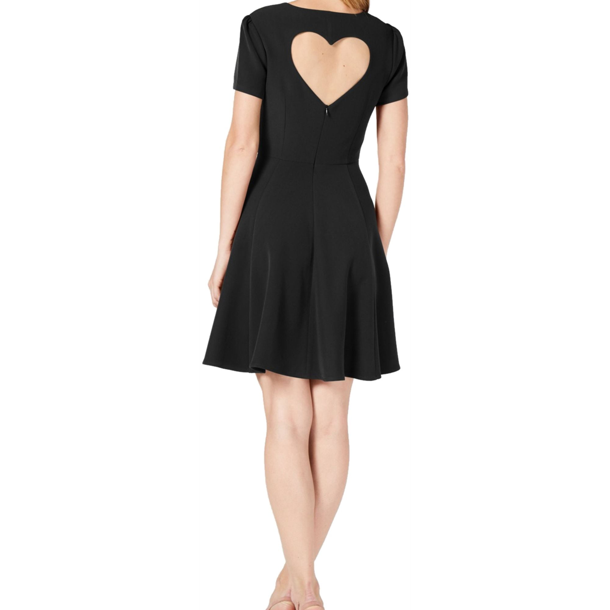 iPhone15 / black 【dress HEART 】 maison Jules Womens Heart Cutout Fit & Flare Dress, Black, 6