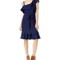 thumbnail image 1 of maison Jules Womens One Shoulder Cocktail A-line Dress, Blue, XX-Small, 1 of 1