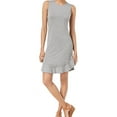 thumbnail image 1 of MAISON JULES $50 Womens New 1142 Gray Ruffled Hem Sleeveless A-Line Dress S B+B, 1 of 2