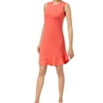 thumbnail image 1 of maison Jules Womens Ruffled-Hem Bodycon Dress, Pink, Medium, 1 of 2