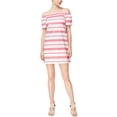 thumbnail image 1 of maison Jules Womens Striped Sheath Dress, Pink, Small, 1 of 4