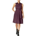 thumbnail image 1 of maison Jules Womens Utility-Pocket Shirt Dress, Purple, XX-Large, 1 of 2