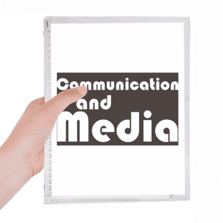 major communication and media black notebook loose diary refillable journal statiry