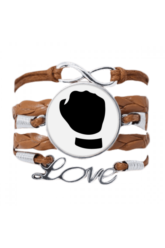 make a fist gesture outline pattern bracelet love chain ornament wristband