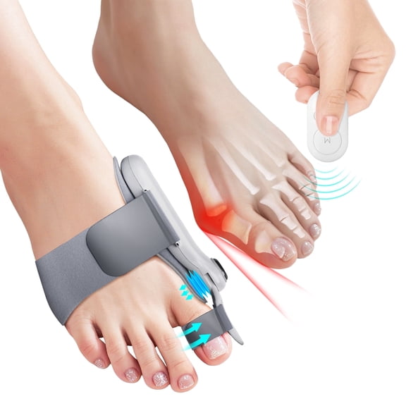 makemate Electric Bunion Corrector Adjustable Pain Relief & Toe Alignment Support, Rechargeable, Comfort Bunion Corrector for Women & Men(1PCS)