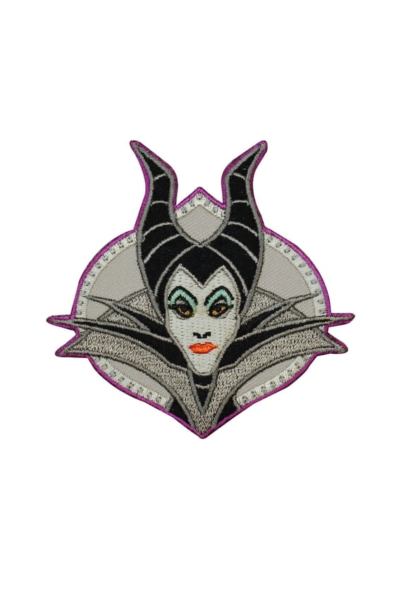 Maleficent Portrait Iron-On Patch Disney Movie Apparel Applique