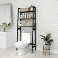 thumbnail image 1 of mallboo 3-Tier Over-The-Toilet Storage Rack, Black, 1 of 7