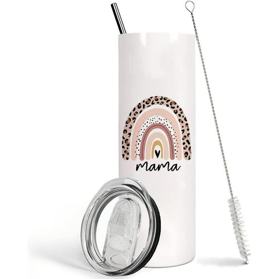 mama tumbler with Lid and Straw,Valentine''s Day Gifts for Wife Girlfriend Bride Skinny Tumbler, Wifey Stainless Steel Insulated Tumbler, Wife, Bride