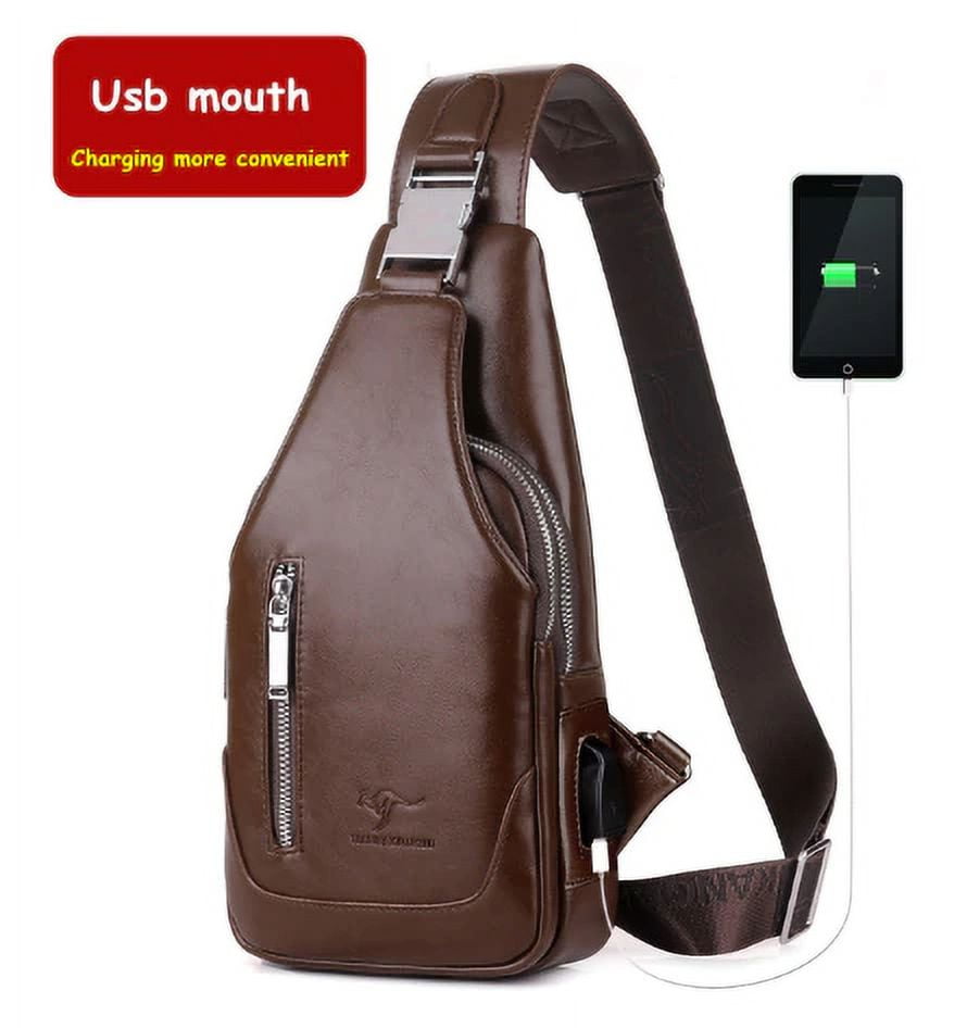 Shoulder Crossbody Bags Man Leather Bag For Men PU Leather Male