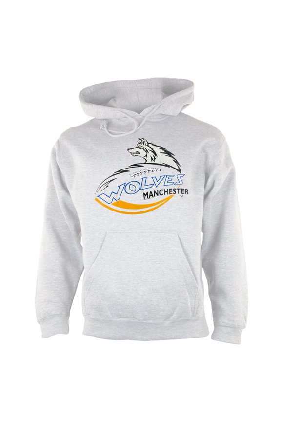 - logo grey adult pullover hoodie