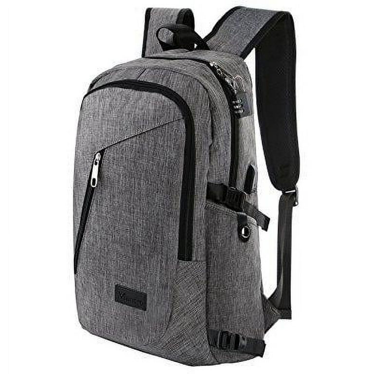 Mancro college anti top theft laptop backpack