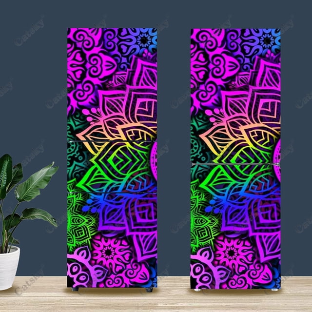 mandala Refrigerator Sticker Home r Kitchen Mural DIY Wall Sticker