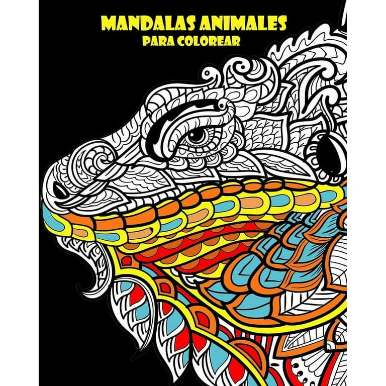 mandalas animales para colorear: mandala animales adultos, talla grande,  diseños únicos, mandalas de animales para colorear, mandalas faciles  (Paperback) 
