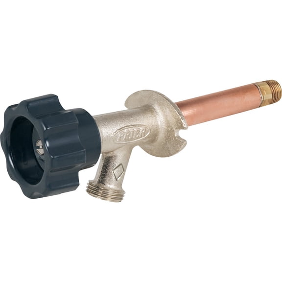 PRIER Products Wall Hydrant No. 378 - Outdoor Wall Hydrant - 1/2 x 4 In.