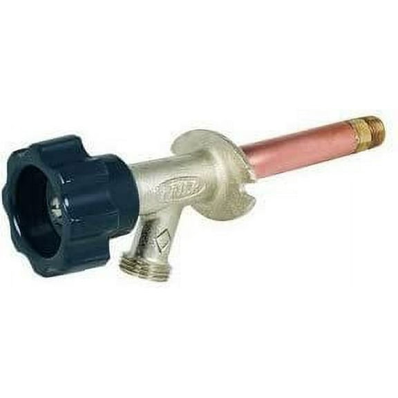 PRIER Products Wall Hydrant No. 378 - 8 Inch Outdoor Water Hydrant - 1/2 x 8 In.