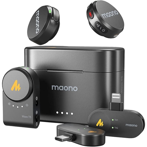maono Wave T5 Wireless Lavalier Microphone