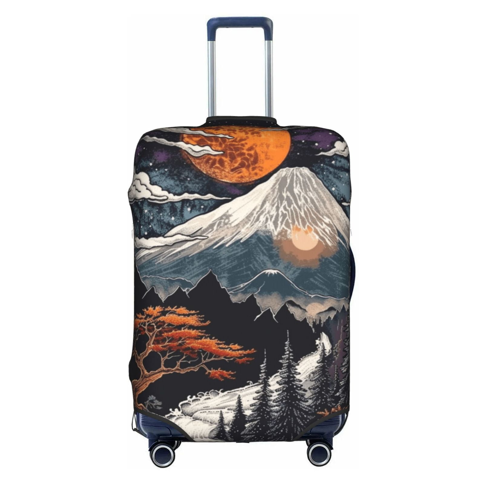 map Art map Trolley Case s Allinclusive Model Stretchable Scratch