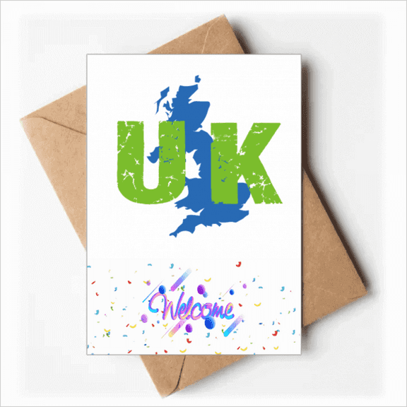 map british combination eu Welcome Back Greeting Cards Envelopes Blank