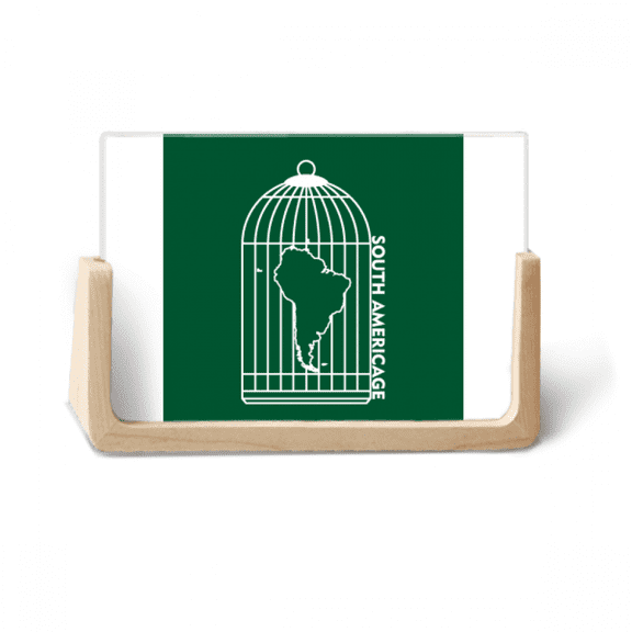 map cage continent south amephoto wooden photo frame tabletop display