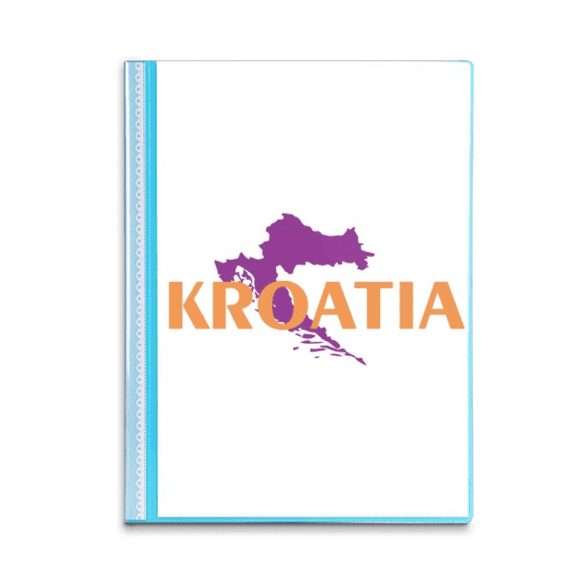 map kroatia eu art deco fashion book sheet protectors portfolio binder folder