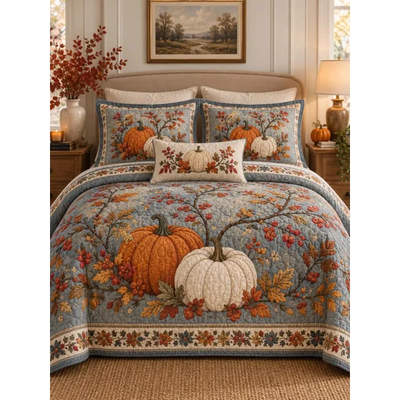 maple leaf pattern Quilted Bedding