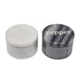 thumbnail image 1 of Godinger Salt & Pepper Set, Marble Salt & Pepper Kitchenware, White & Black, 1 of 2