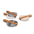 thumbnail image 1 of marble-wood-paddle-coaster-set, 1 of 2