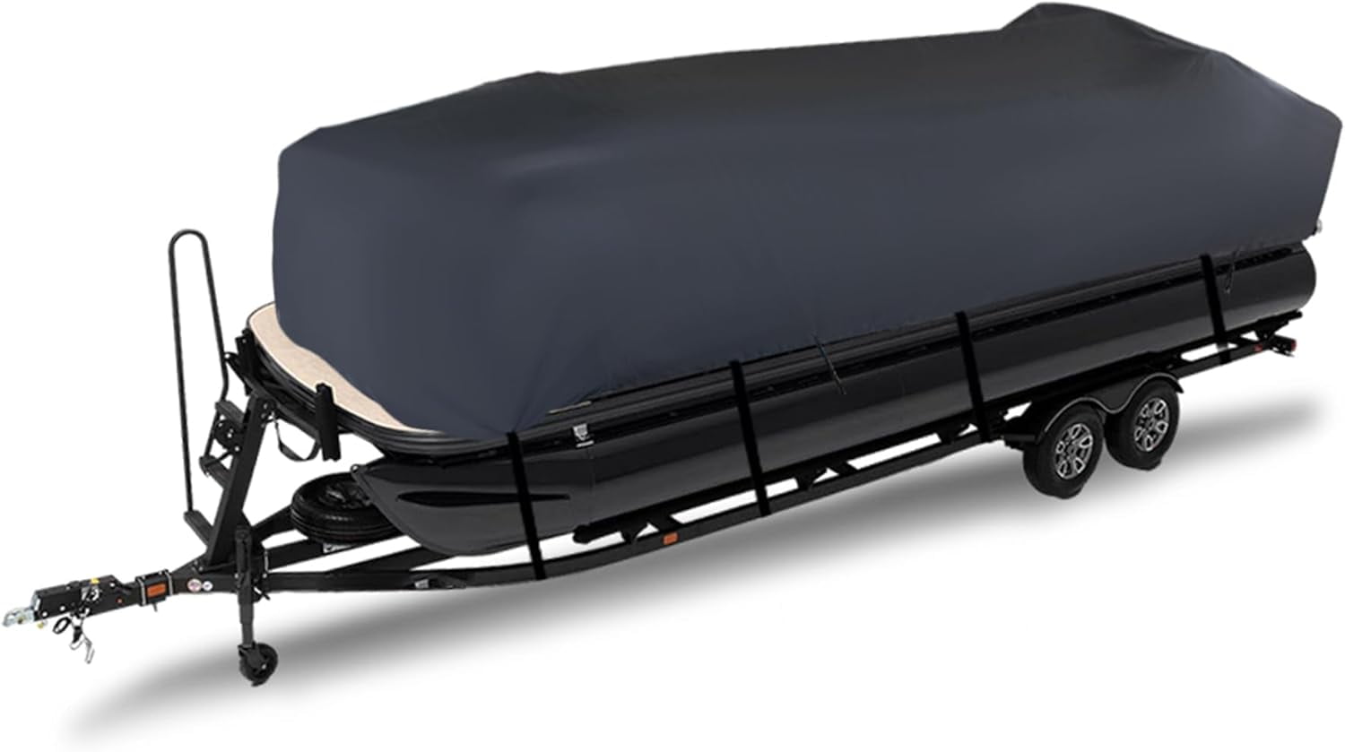 Pontoon Boat Cover While In Water S Gray 21-24ft Boat Cover Waterproof Trailerable Pontoon Heavy Duty Fabric Pontoon Boat Cover Pontoon Boat Cover 20-22 Ft