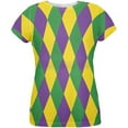thumbnail image 1 of mardi gras jester costume all over womens t-shirt, 1 of 2