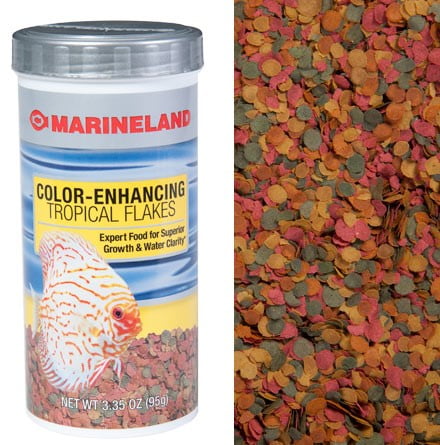 marineland color enhancing Tropical Flakes 7.76 Ounces Expert