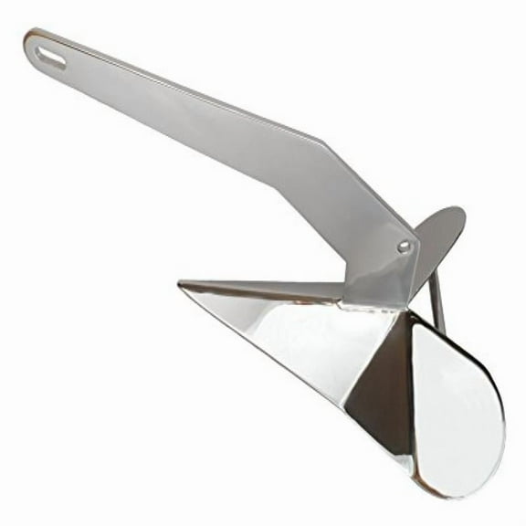 marinenow 44 lb 20 kg 316 stainless steel delta style boat anchor, boats from 42-55 ft*