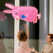 marioyuzhang 1 Piece Walking Animal Balloon Farm Animal Balloon Birthday Party BBQ Party Décor(Duck Rooster Cow Pig Sheep Spotted Dog Frog Cat) Funny Balloons