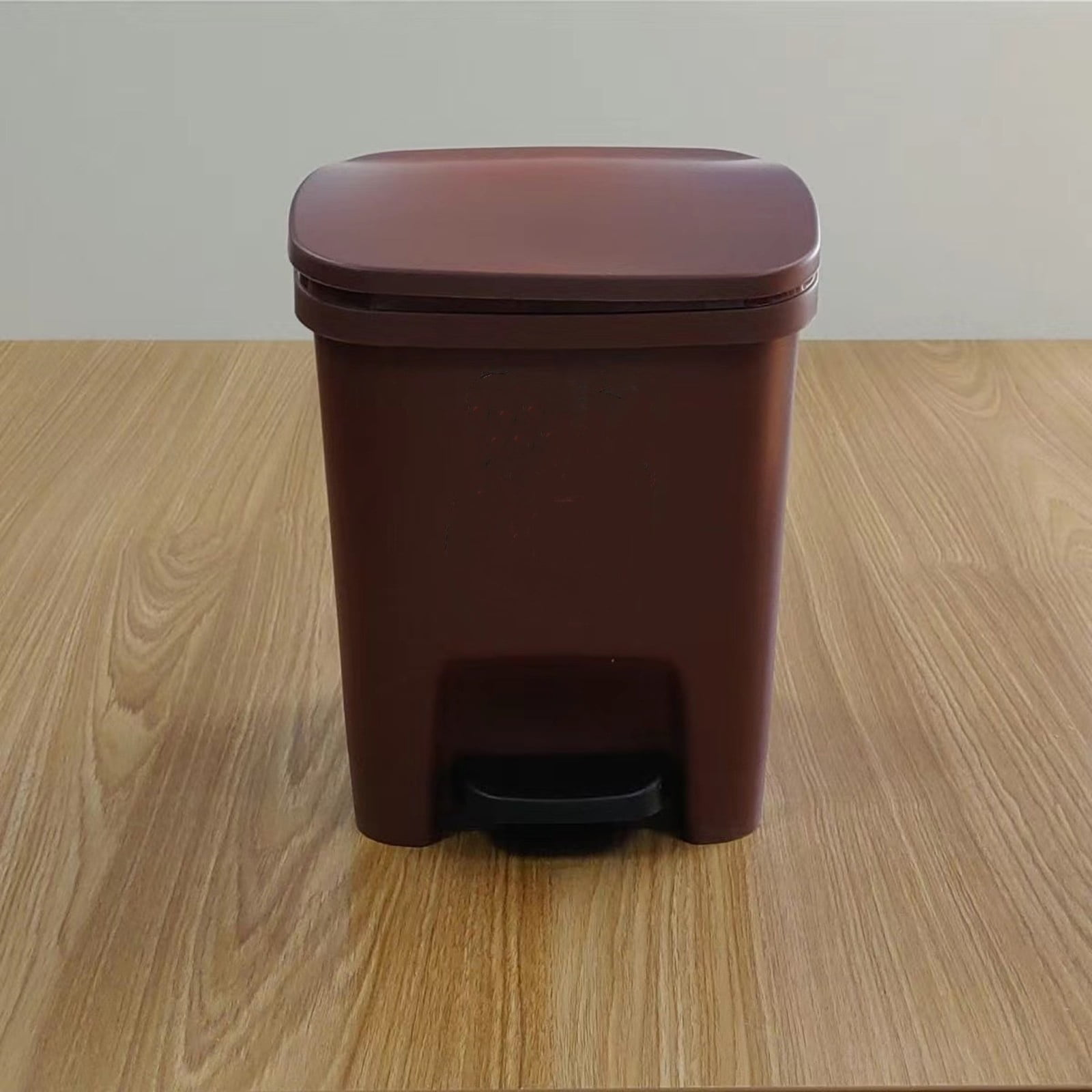 marioyuzhang 10L Gallon Trash Can Plastic Step On Kitchen Trash Can