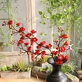 thumbnail image 1 of marioyuzhang Artificial Silk Fake Flowers Plum Blossom Floral Wedding Bouquet Party Decor Rd, 1 of 4
