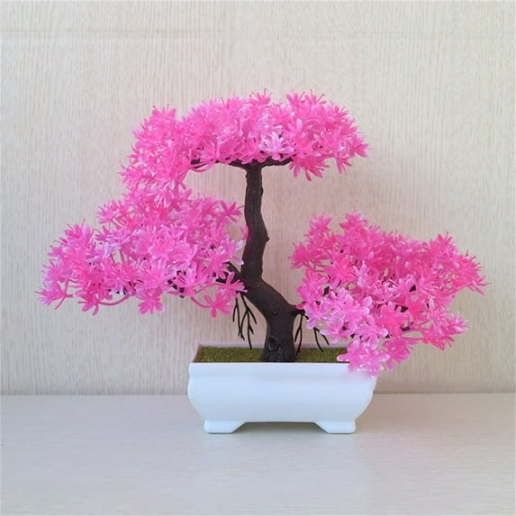 marioyuzhang Artificial Tree Bonsai Realistic Plastic Tree for Office Desk Decor Bonsai with Natural Appearance and Texture Perfect for Home and Workplace