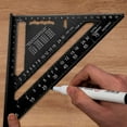 marioyuzhang Measuring Ruler,Beslands Aluminum 7 Inch Rafter Square