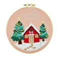 marioyuzhang Needle And Thread Bags Christmas Embroidery Kit Merry