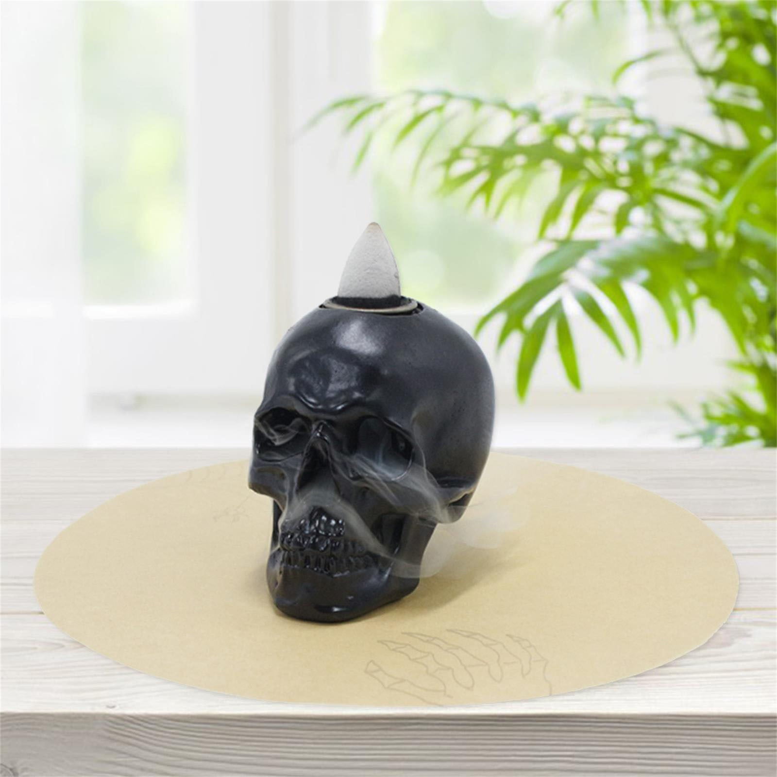 marioyuzhang Skull Ornament,Reduced Price,Backflow Incense Burner