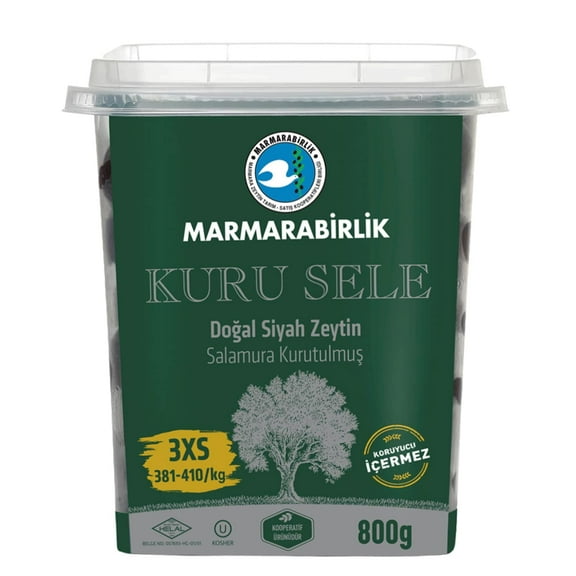 marmarabirlik - black olives, naturally dried for superior flavor
