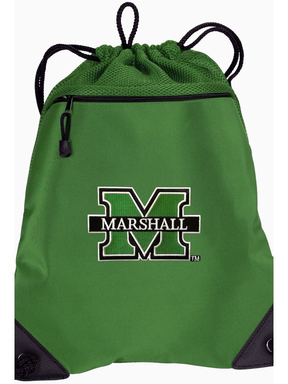 marshall university drawstring bags marshall cinch backpacks - unique mesh & microfiber