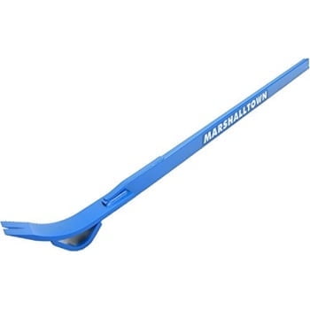 MARSHALLTOWN 10060, Round Fulcrum Monster Pry Bar, Concrete, All-Steel, Powder Coated, 56 inch