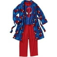 ^^marvel Spiderman Boys 3pc Robe Set