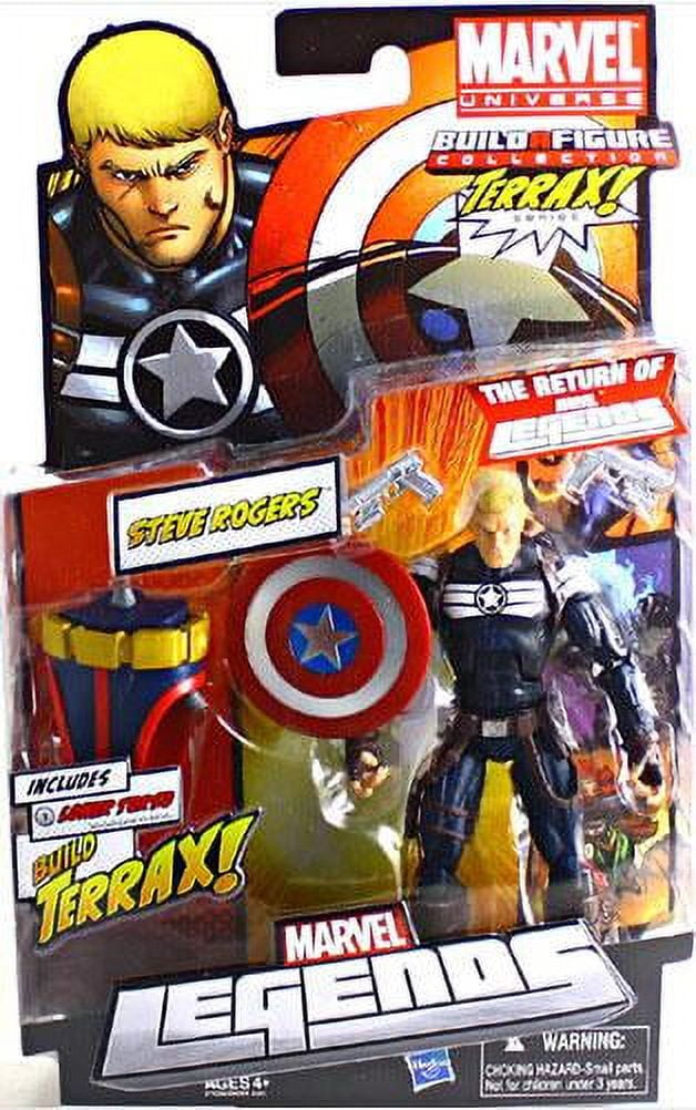 Marvel 2012 Series 1 Steve Rogers Action Figure [Solid Shield]